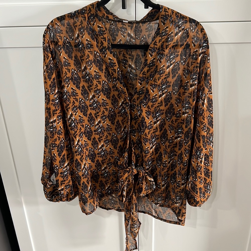 Wishlist Tie Front Blouse